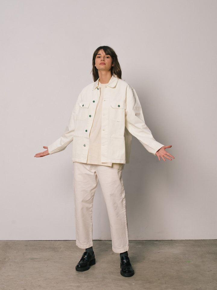 Organic Unisex White Workwear Shirt